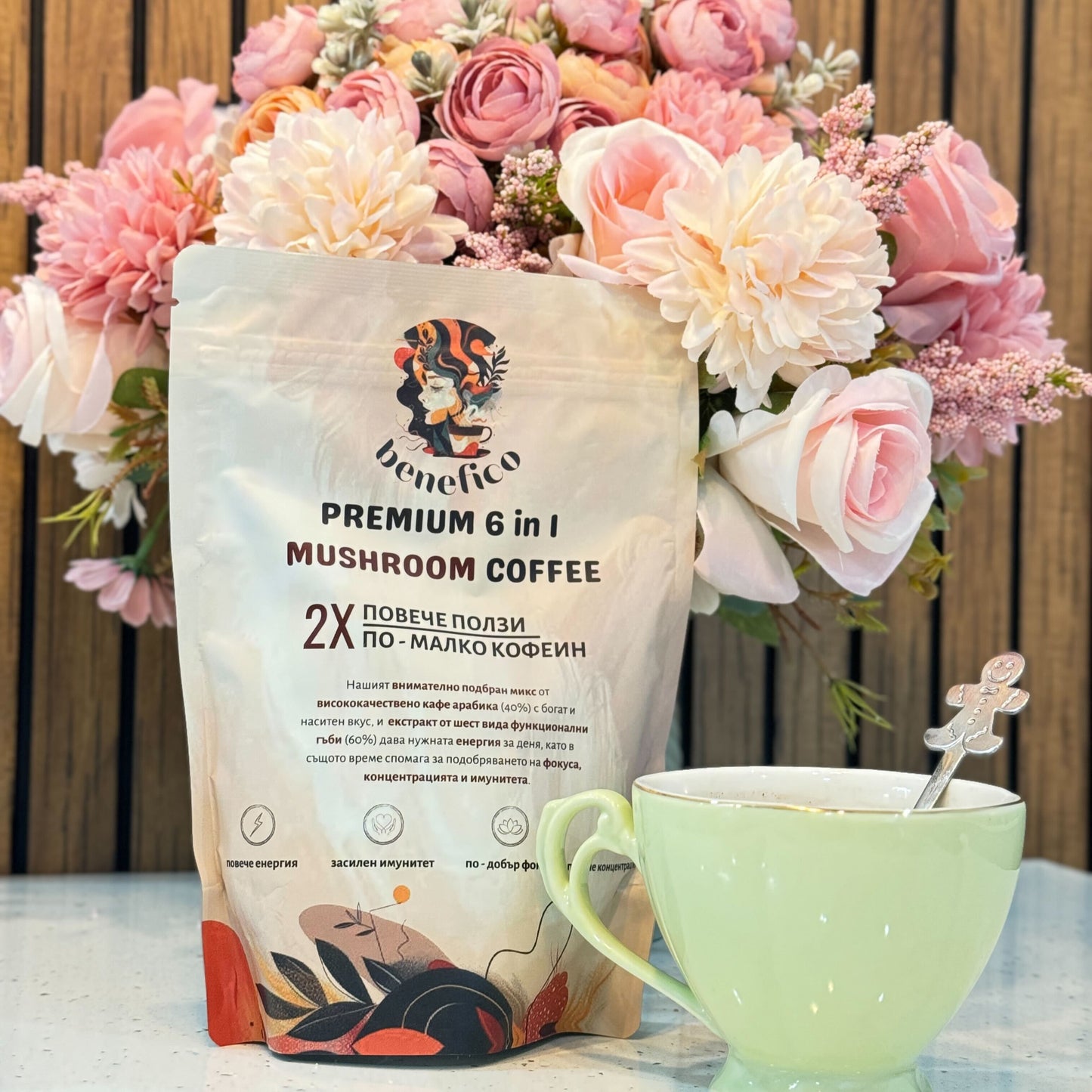 Benefico 6in1 Premium Mushroom Coffee