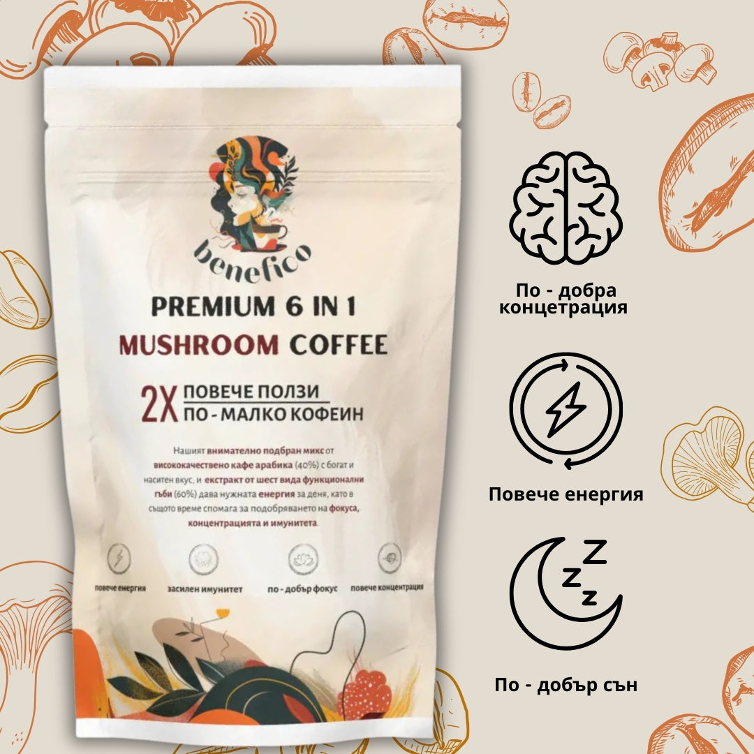 Benefico 6in1 Premium Mushroom Coffee