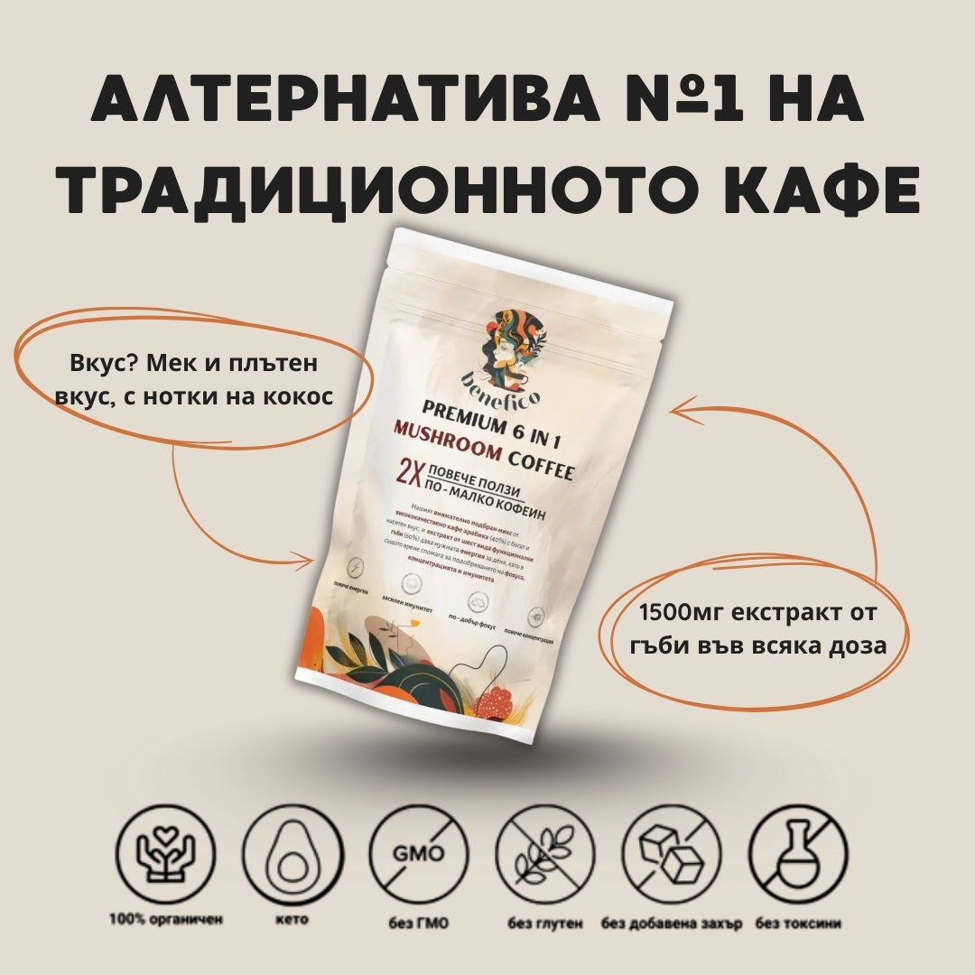 Benefico 6in1 Premium Mushroom Coffee