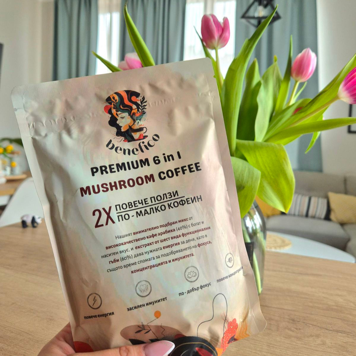 Benefico 6in1 Premium Mushroom Coffee